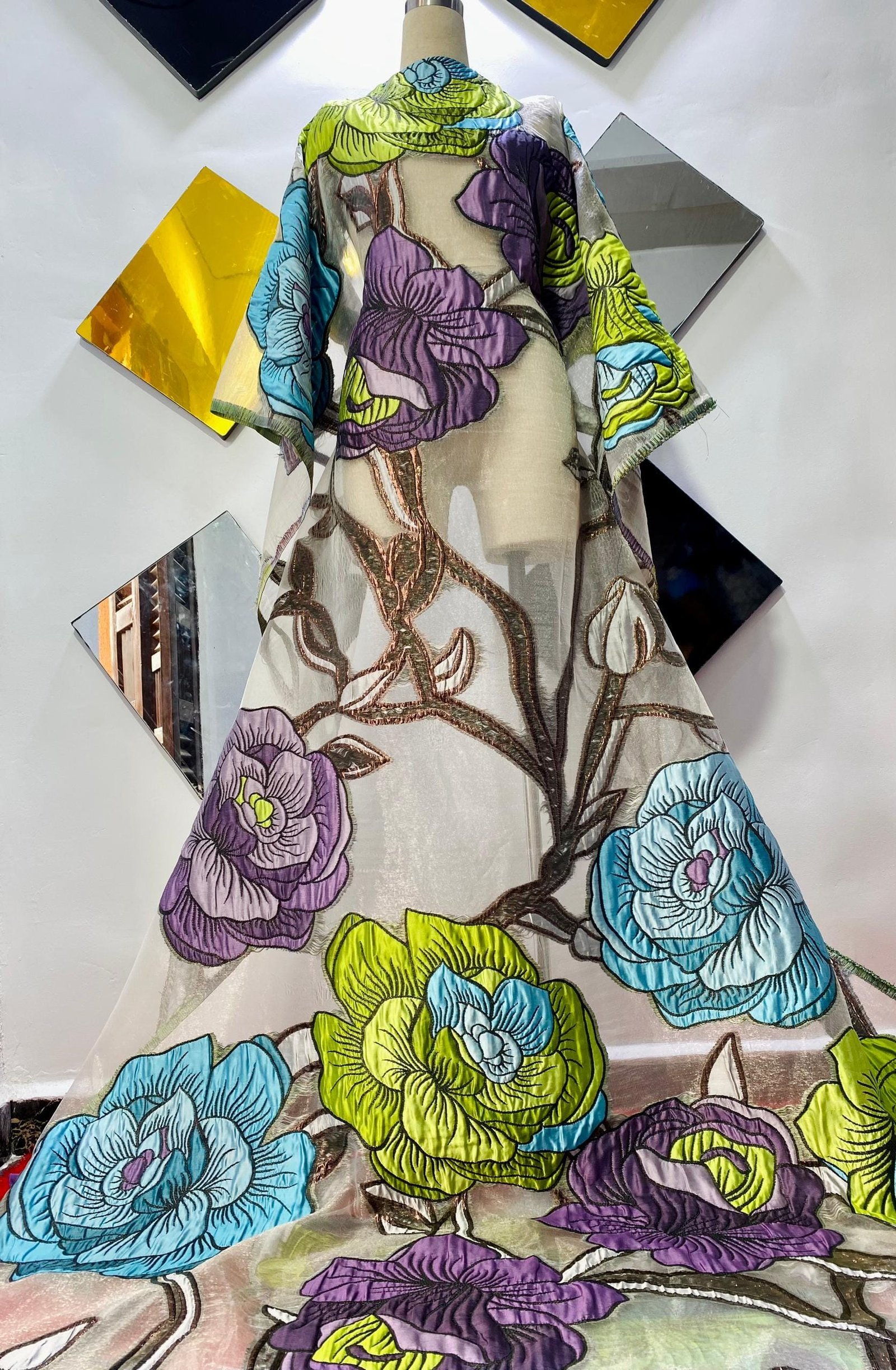 Big Organza Brocade Fabric - Image 6