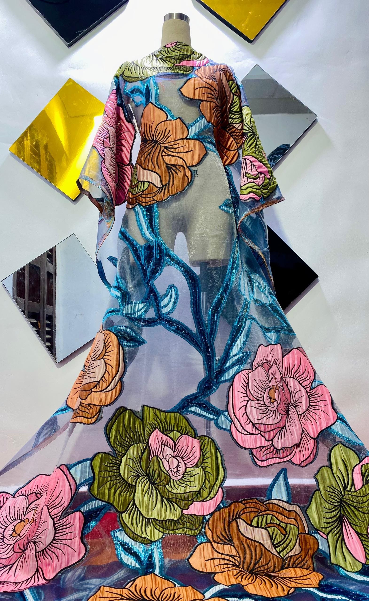 Big Organza Brocade Fabric - Image 7